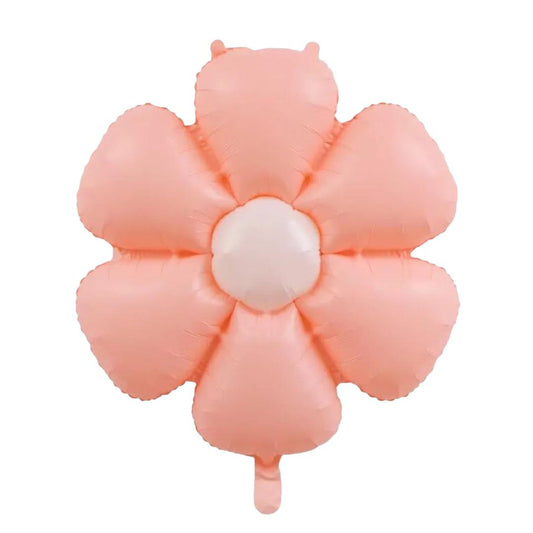 Balon Folie Floare Margareta, Culoare Piersica, 77x66 cm