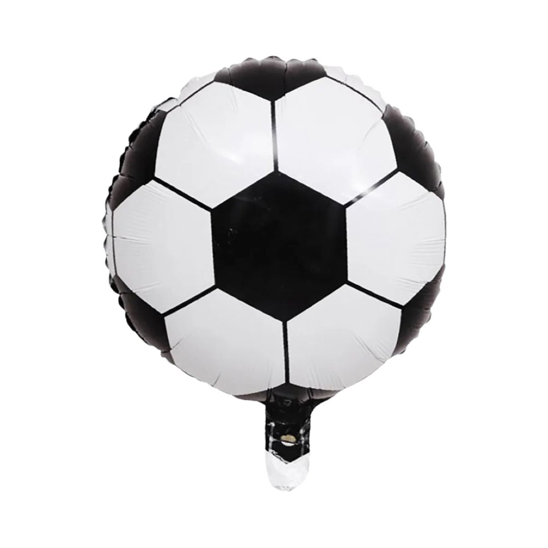 Balon Folie Minge Fotbal, Alb cu Negru - 45 cm