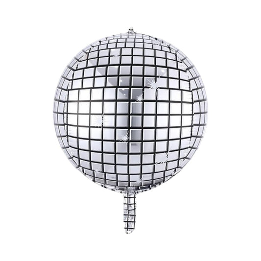 Balon Folie Sfera Disco Argintiu, 25 cm