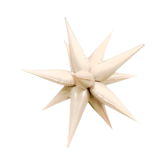 Balon Folie Stea 3D, Crem - 100 cm