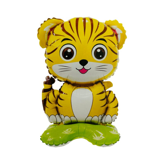 Balon Folie Figurina Tigru cu Suport, 43 cm