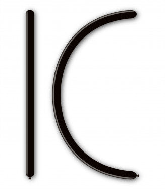 Baloane Latex Rocca, Modelabile 160, Culoare Pastel Negru 15, 150 x 2.5 cm