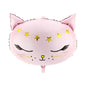 Balon Folie Party Pisica, Roz Pastel, 80 cm