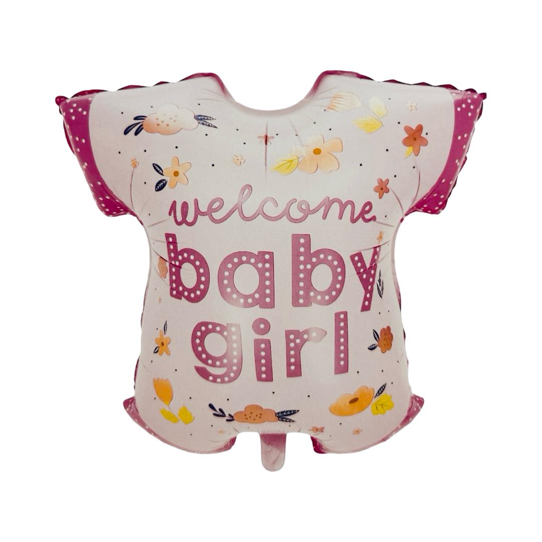 Balon Folie "Welcome Baby Girl", 64 cm