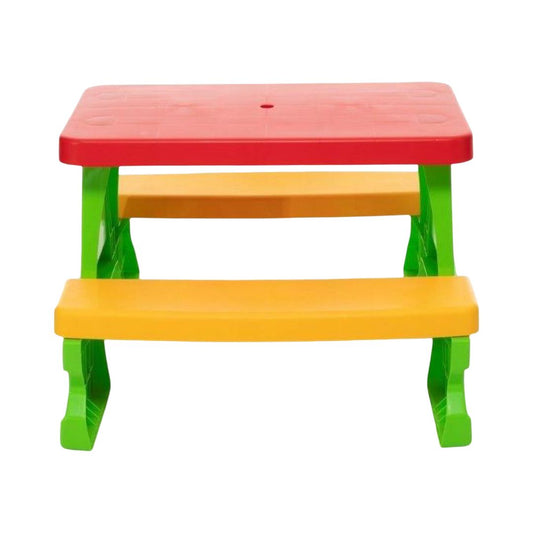 Masuta de Picnic Rezistenta, Creata Special Pentru Copii, Culoare Verde cu Rosu