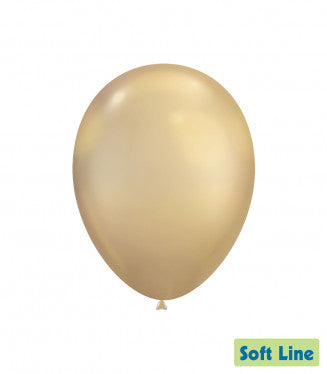 Baloane Latex Rocca, Soft Line Cromat SLC12.124, Culoare Auriu Deschis 124, 30 cm - Set 50 buc