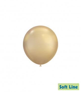 Baloane Latex Rocca, Soft Line Cromat SLC5.124, Auriu Deschis 124, 13 cm - Set 100 buc