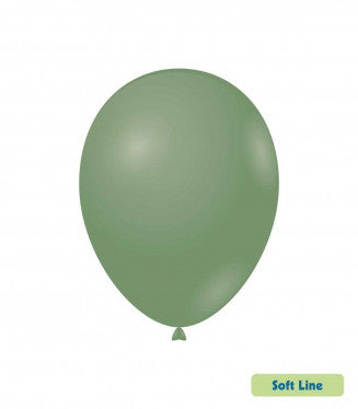 Baloane Latex Rocca, Soft Line Pastel SLP12.142, Culoare Verde Eucalipt 142, 30 cm - Set 50 buc