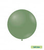 Baloane Latex Rocca, Soft Line Pastel SLP18.142, Culoare Verde Eucalipt 142, 46 cm - Set 5 buc