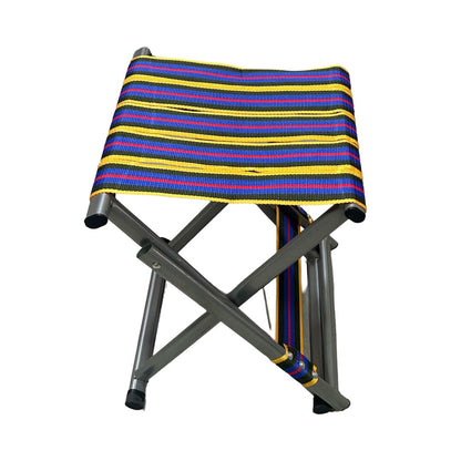 Scaun Pliabil Camping, 2 in 1, Multicolor, cu Spatar