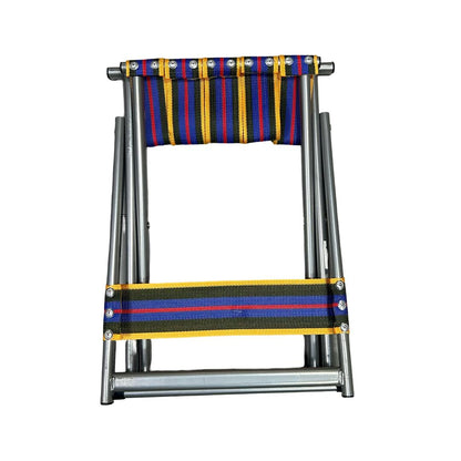 Scaun Pliabil Camping, 2 in 1, Multicolor, cu Spatar