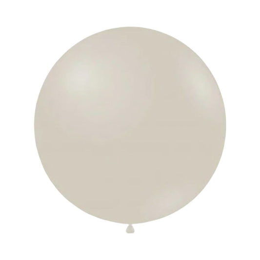 Set 10 buc Balon Latex Alb Lapte, 45 cm, Cod 596