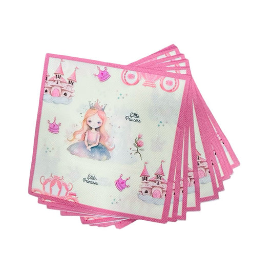 Set 20 Servetele Mica Printesa, dimensiune 33x33 cm