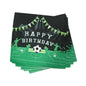 Set 20 buc Servetele Fotbal "Happy Birthday", 33x33 cm