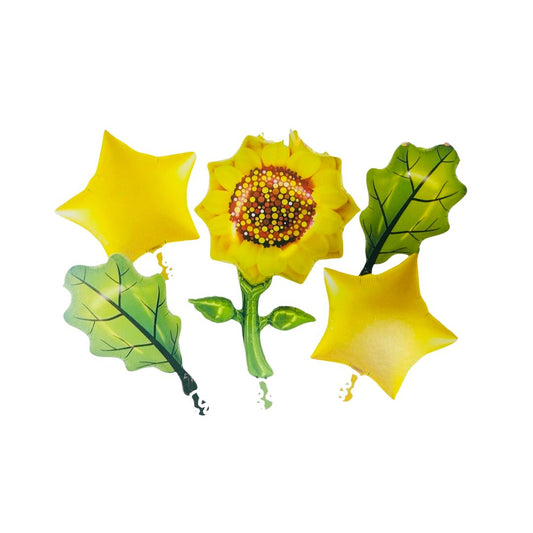 Baloane folie Floarea Soarelui - Set 5 Buc.