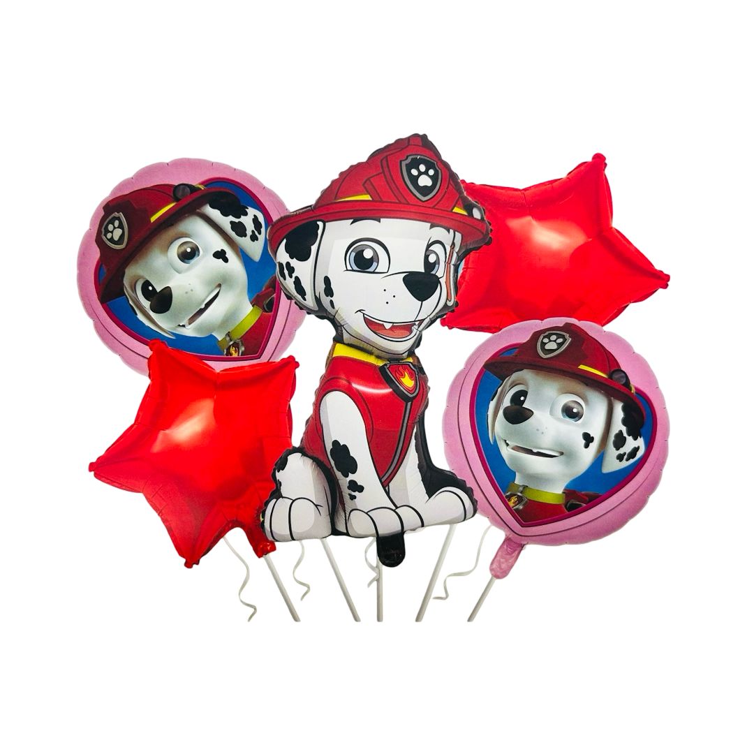 Set 5 Baloane Folie Marshall din Paw Patrol