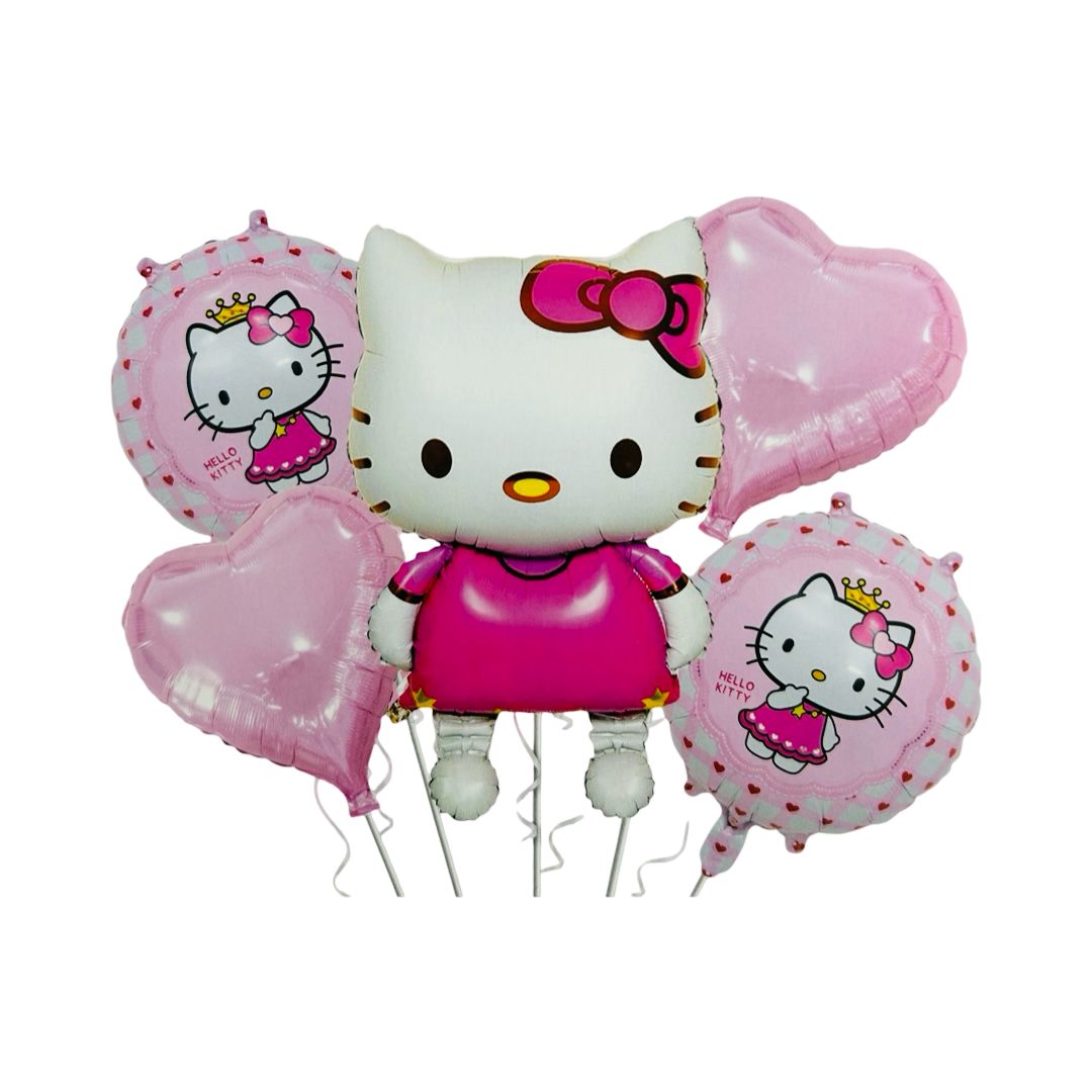 Set Baloane Folie Hello Kitty, 5 Buc.
