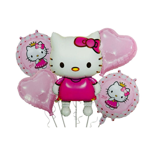Set Baloane Folie Hello Kitty, 5 Buc.