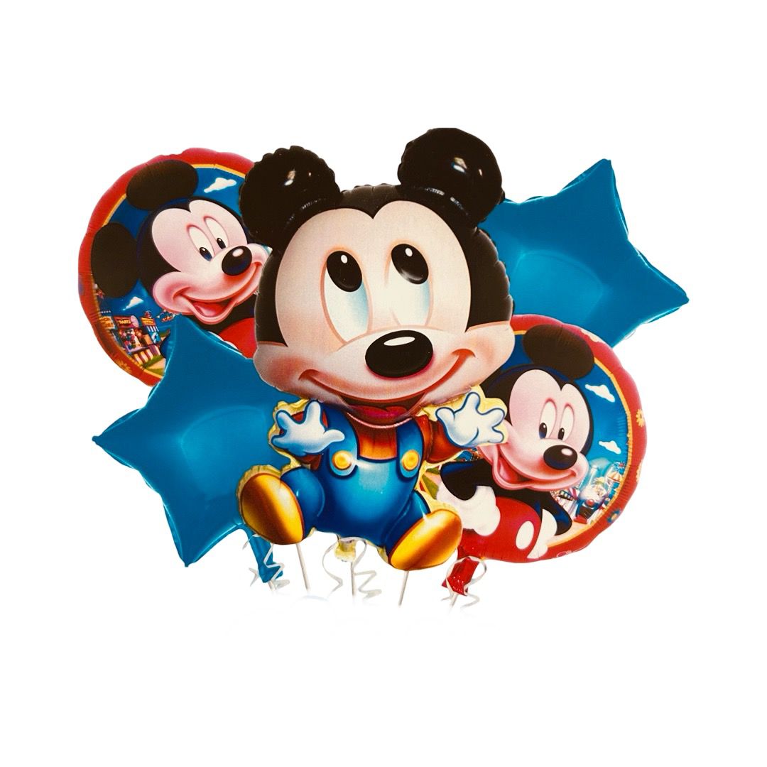 Set Baloane Folie Mickey, 5 Buc.