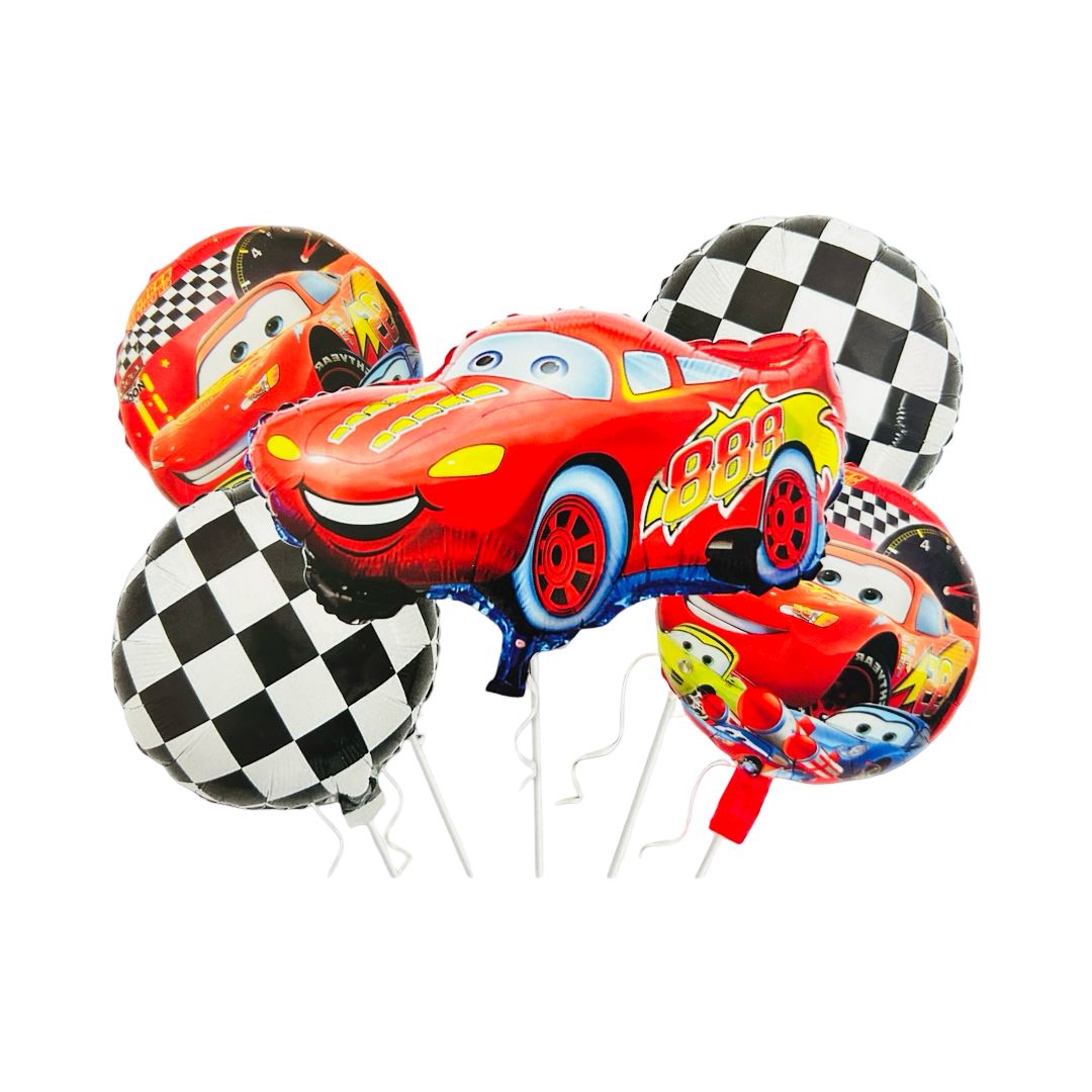 Set 5 Baloane Folie Fulger Mc Queen Cars