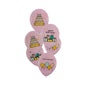 Baloane Latex "Happy Birthday", Roz, 30 cm - Set 6 bucati