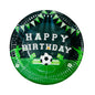 Set 8 Farfurii Fotbal "Happy Birthday", dimensiune 18 cm