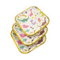 Set 8 Farfurii Patrate cu Dinozauri, Party, din Carton, 18 cm