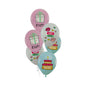 Set Party 6 Buc., Baloane Latex "Happy Birthday", Nuante Pastel, 30 cm