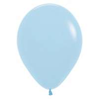 Baloane Latex Sempertex, 30 cm, Bleu Mat Pastel, Cod 640, Set 50 Buc.