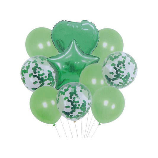 Set 10 Baloane Aniversare, Verde - nuria.store.ro