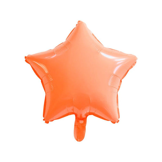 Baloane Folie Forma Stea 5 colturi, Piersica Pastel Macarons - nuria.store.ro