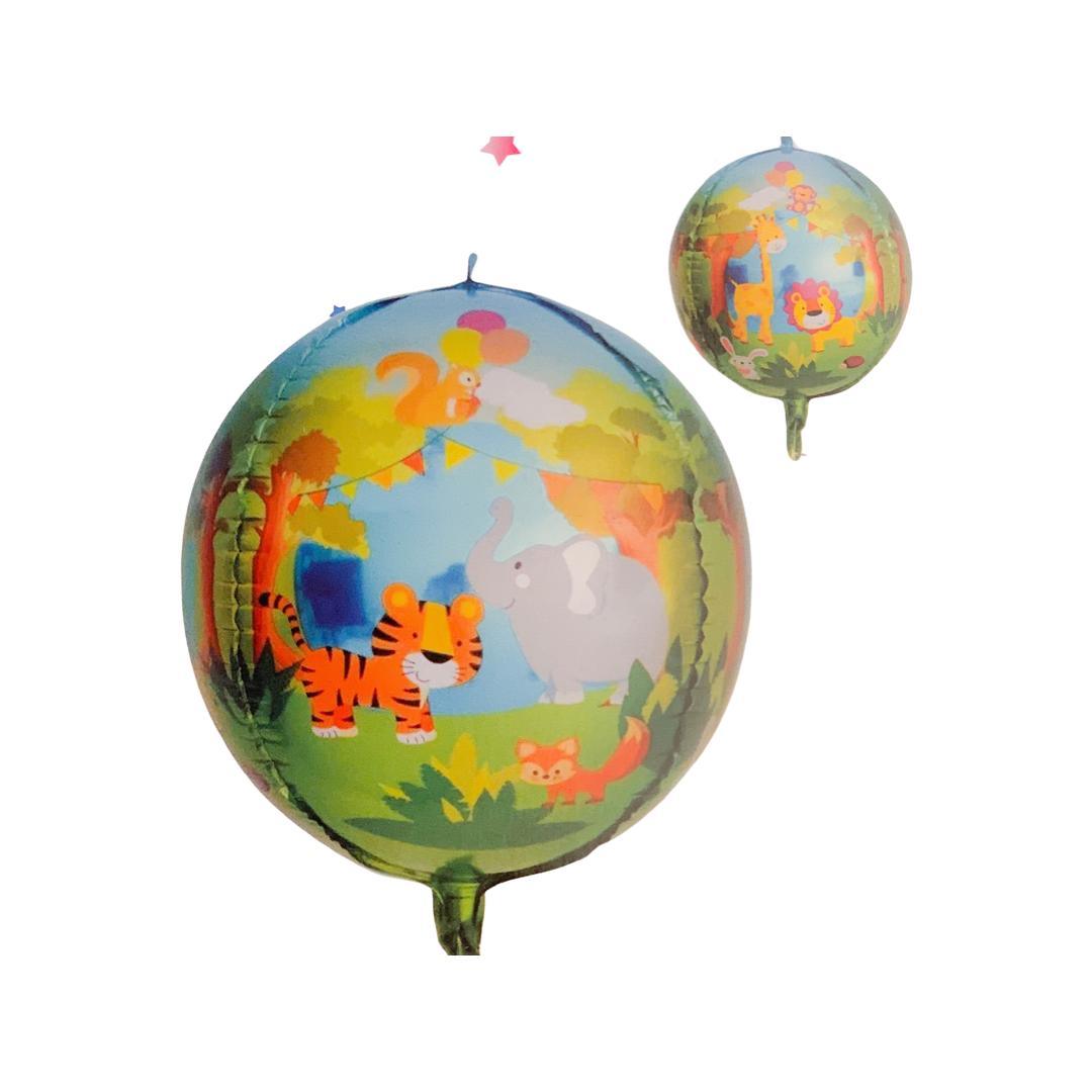Balon Folie Rotund Animale din Jungla - nuria.store.ro