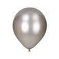 Baloane Latex Argintiu, cod 533, 25 cm - Set 50 Buc. - nuria.store.ro
