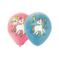 Baloane Latex Unicorn Roz și Albastru - Set 5 buc - 30 cm - nuria.store.ro