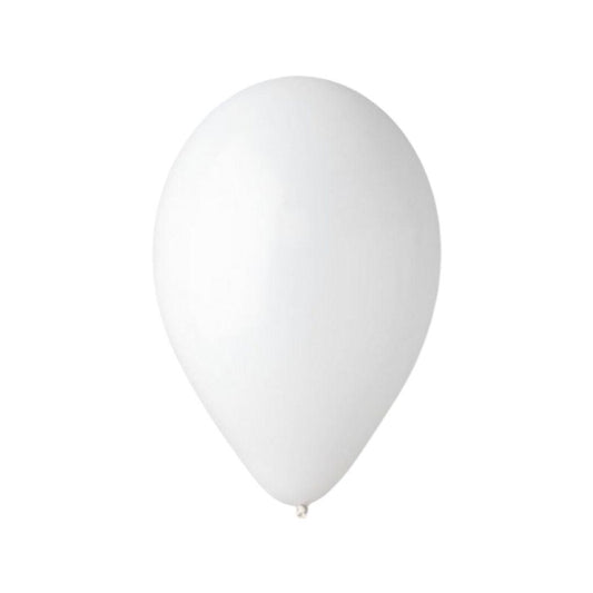 Baloane Latex, Alb Standard, cod 851 - 30 cm - Set 50 buc. - nuria.store.ro