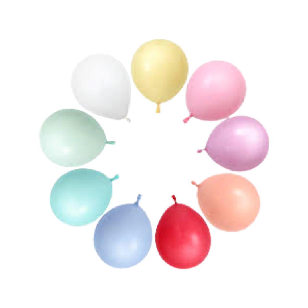 Baloane Latex cu 11 Culori Pastel, cod 916 - 13 cm - Set 100 buc. - nuria.store.ro