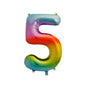 Baloane Folie Degrade Cifra 5 - 100cm - nuria.store.ro