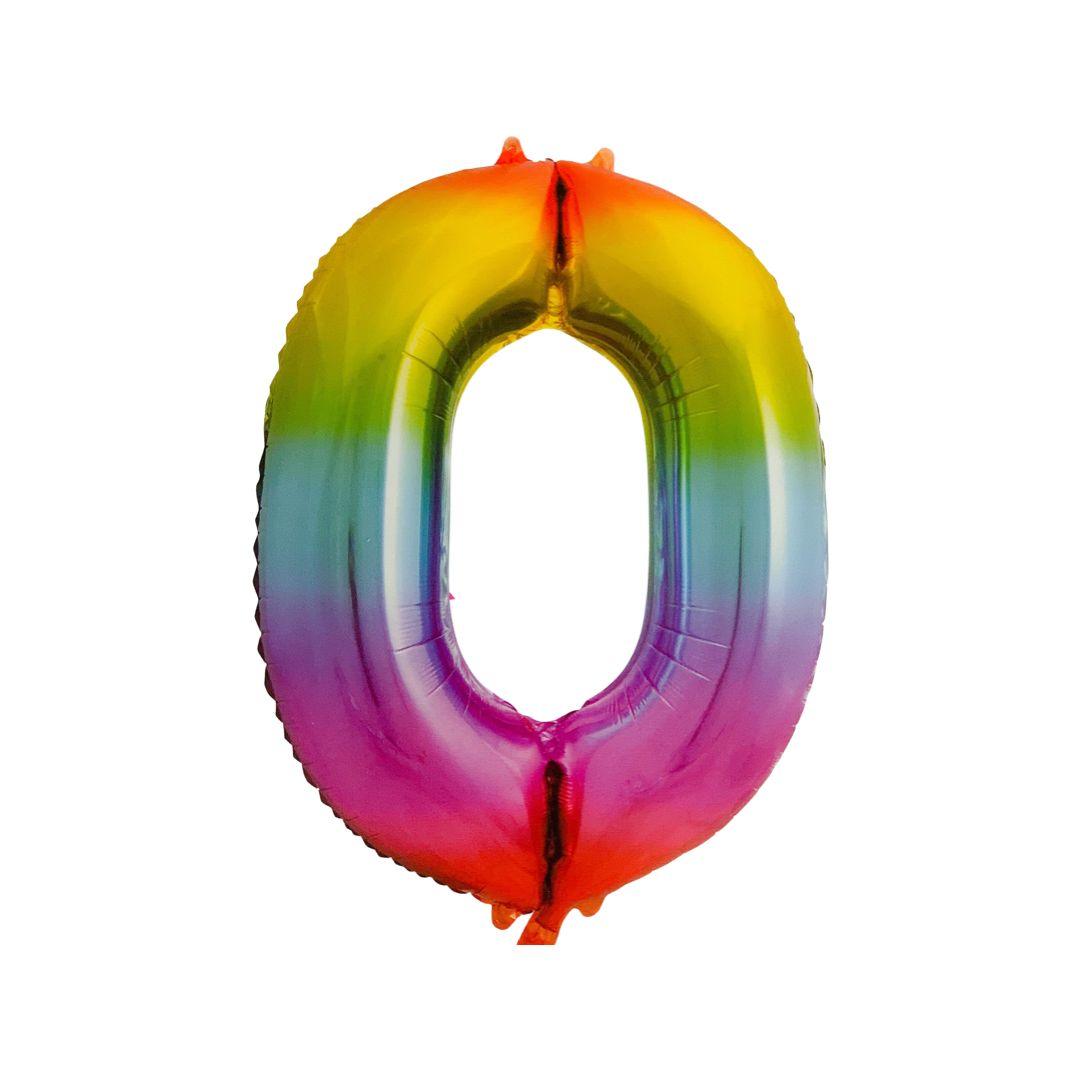 Baloane Folie Degrade Cifra 0 - 100cm - nuria.store.ro