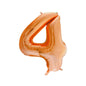 Baloane Folie Piersica Cifra 4 - 100cm - nuria.store.ro