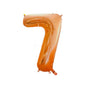 Baloane Folie Piersica Cifra 7 - 100cm - nuria.store.ro