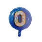 Balon Folie Rotund Imprimat, Albastru, Cifra 0 - 45cm - nuria.store.ro