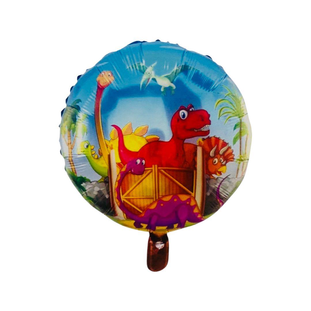 Balon Folie Rotund, Dinozauri Preistorici Veseli, 45 cm - nuria.store.ro