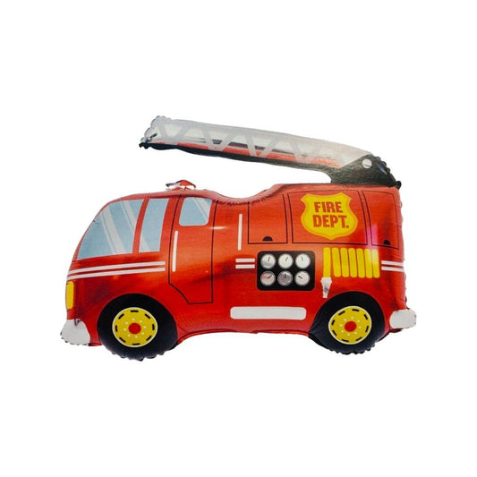 Balon Folie Figurina Masina Pompieri 80*87 cm - nuria.store.ro