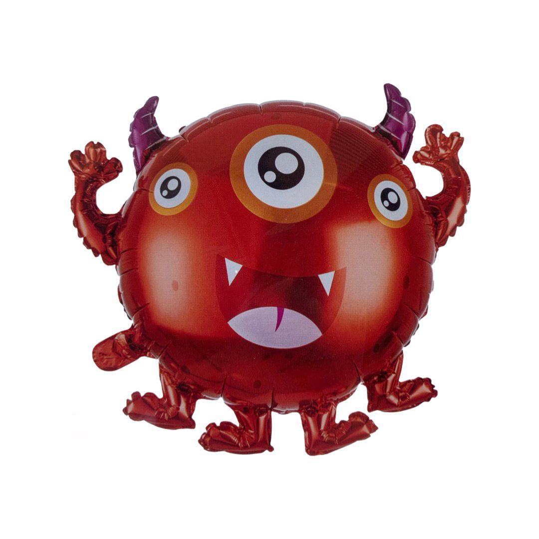 Balon Folie Figurina Monstrulet, Rosu, 66.5 x 58 cm - nuria.store.ro