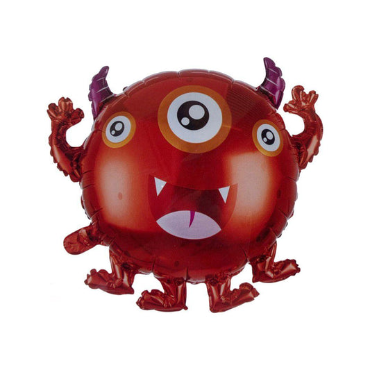 Balon Folie Figurina Monstrulet, Rosu, 66.5 x 58 cm - nuria.store.ro