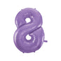 Baloane Folie Lila Cifra 8 - 100 cm (40 inch)