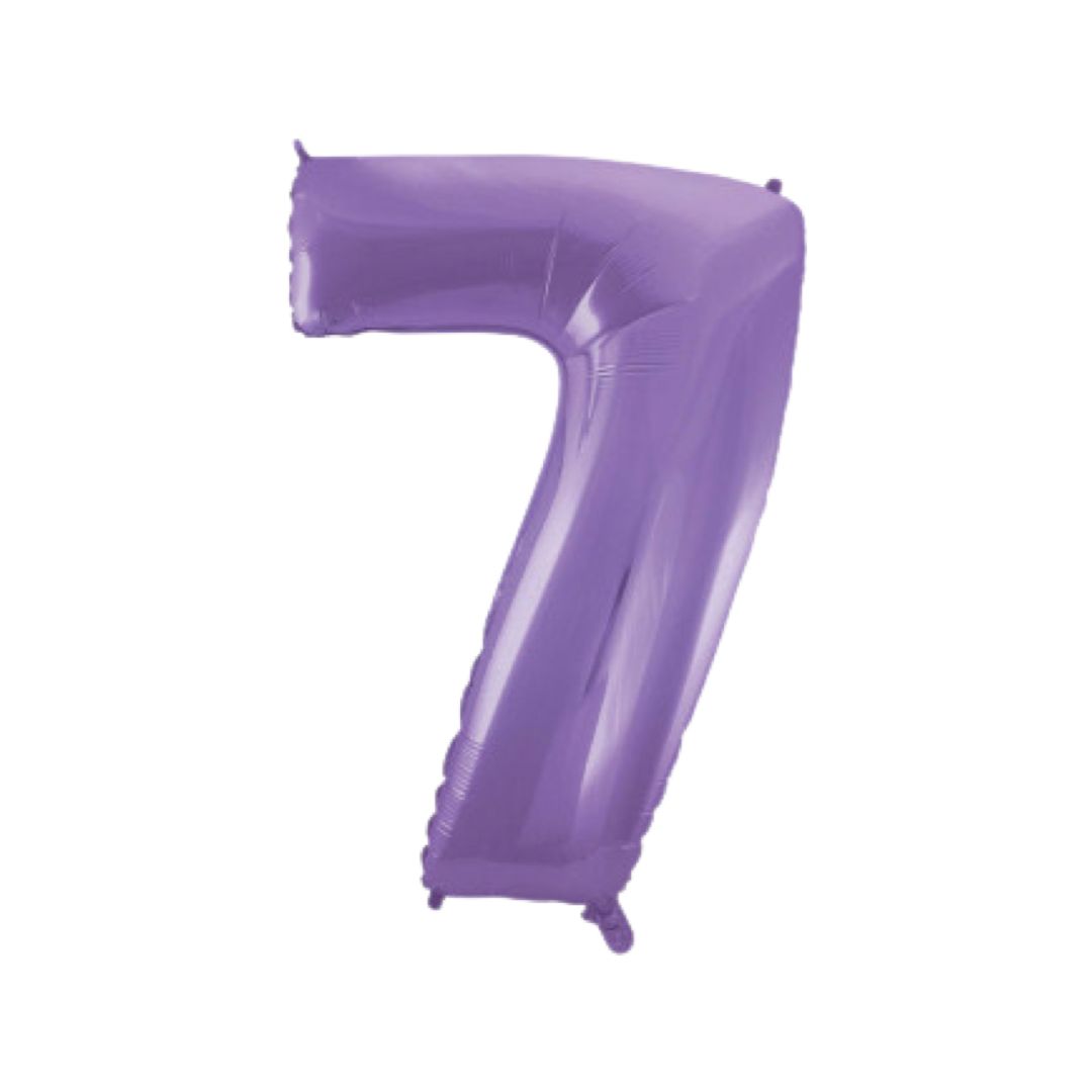 Baloane Folie Lila Cifra 7 - 100 cm (40 inch)