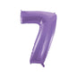 Baloane Folie Lila Cifra 7 - 100 cm (40 inch)
