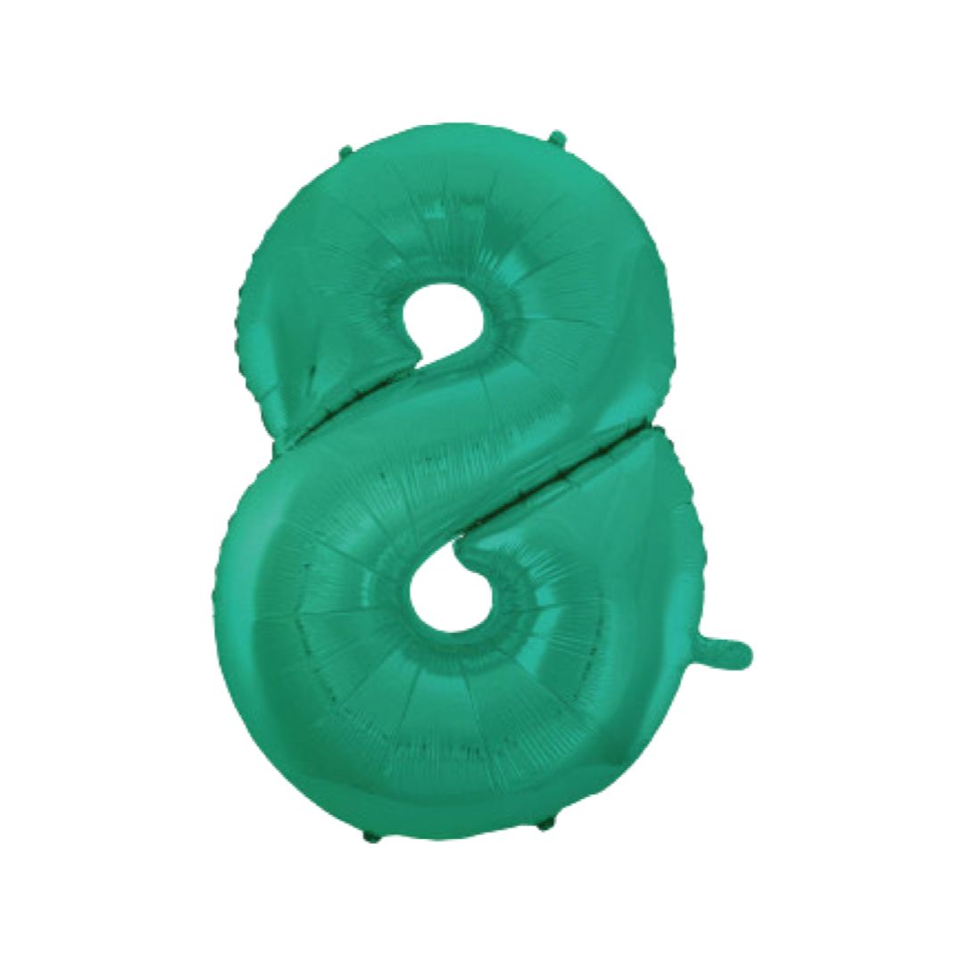 Baloane Folie Aquamarin Cifra 8 - 100 cm (40 inch)