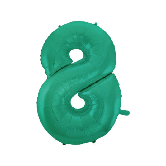 Baloane Folie Aquamarin Cifra 8 - 100 cm (40 inch)